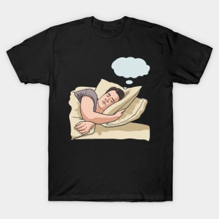 Man Dreaming With Thought Bubble Dreams Dream T-Shirt